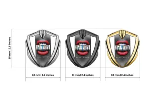 3D Logo Abzeichen Pro Stil Edelstahl 3D